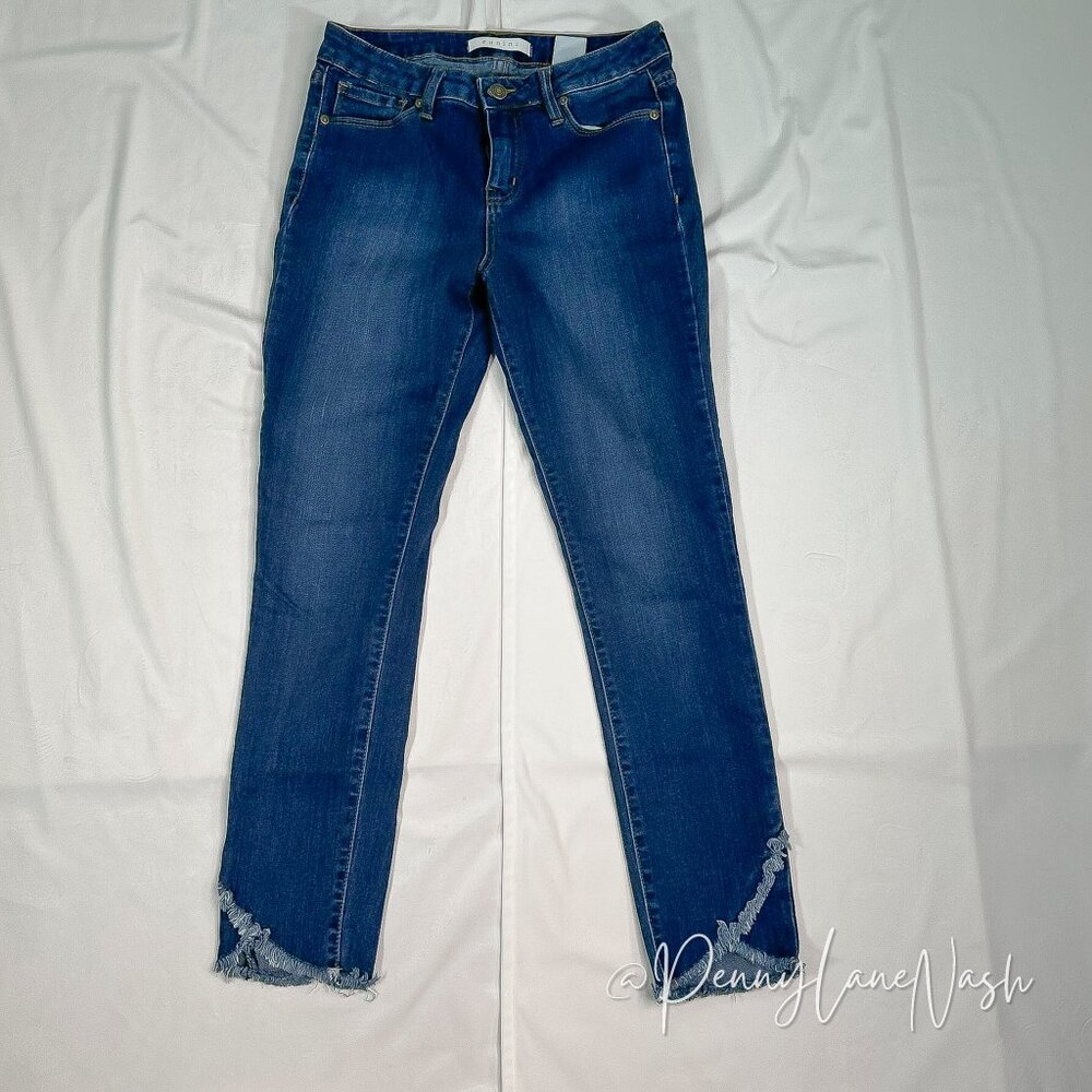 Eunina Mid Rise Skinny Ankle Frayed Jeans Size 27 - Picture 1 of 10